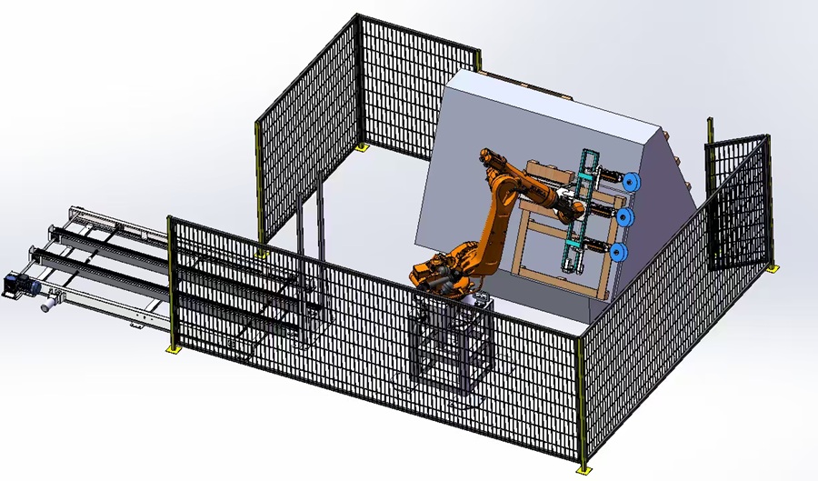 AI多规格木托盘智能生产线